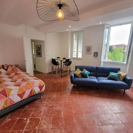 Appartement De Charme Avec Tomettes Et Parquet Graulhet Luaran gambar